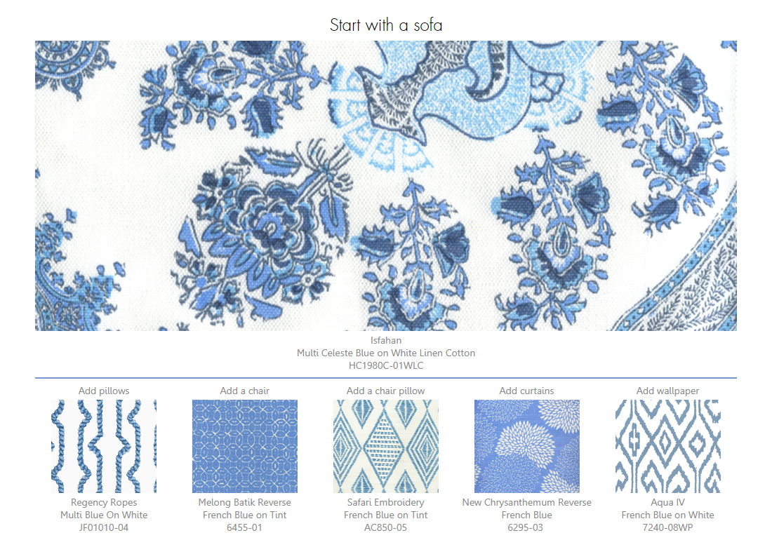 Home Couture Isfahan blue design ideas