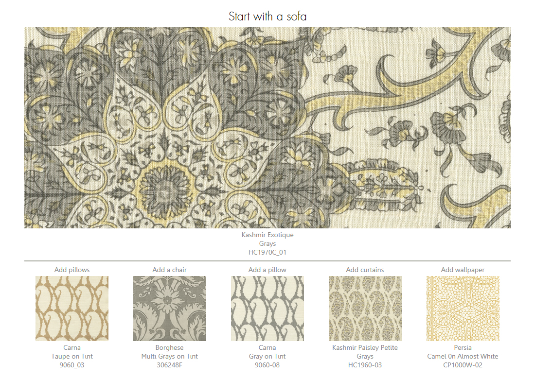 Home Couture Kashmir Exotique grays design ideas